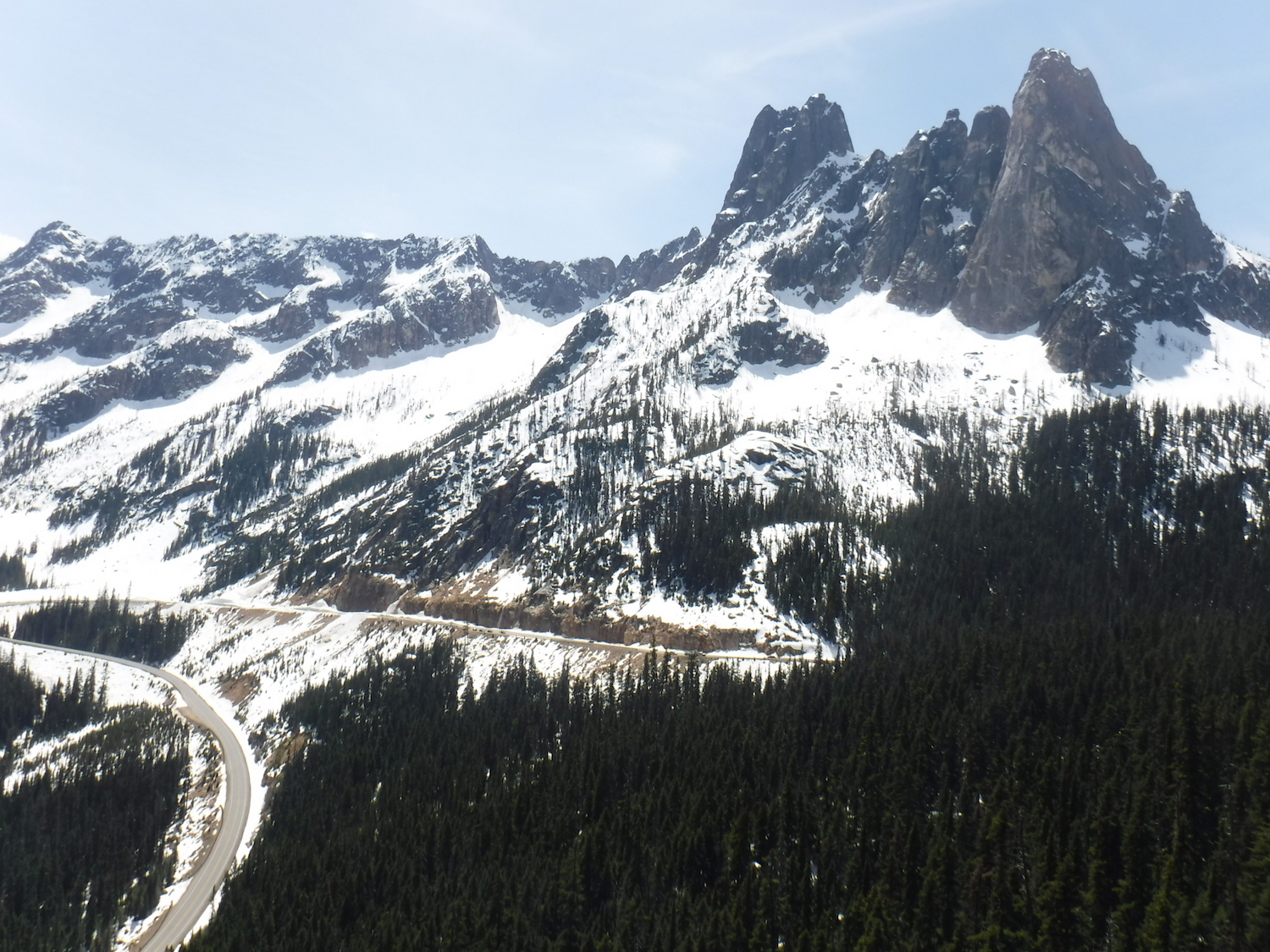 The last switchback before the pass