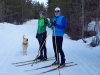 Beez out skiing