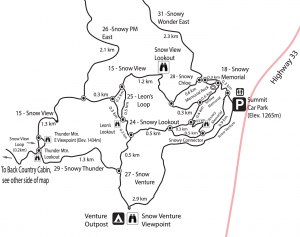 snowshoe map